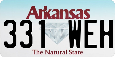 AR license plate 331WEH