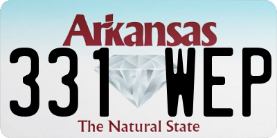 AR license plate 331WEP
