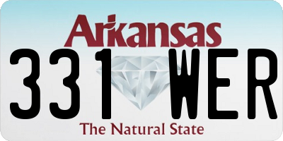 AR license plate 331WER