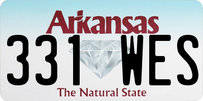 AR license plate 331WES