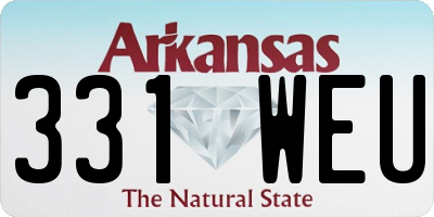 AR license plate 331WEU