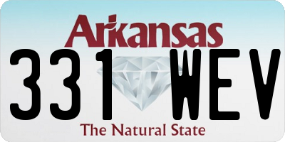 AR license plate 331WEV