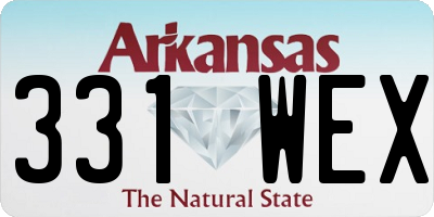 AR license plate 331WEX