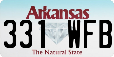 AR license plate 331WFB