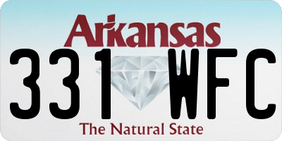 AR license plate 331WFC