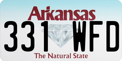AR license plate 331WFD