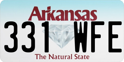 AR license plate 331WFE
