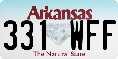 AR license plate 331WFF