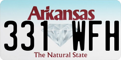 AR license plate 331WFH