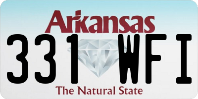 AR license plate 331WFI