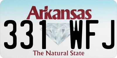 AR license plate 331WFJ