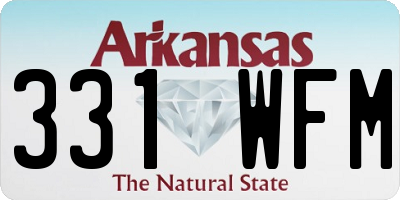 AR license plate 331WFM