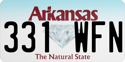 AR license plate 331WFN