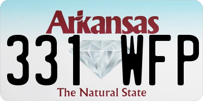 AR license plate 331WFP