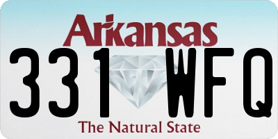 AR license plate 331WFQ