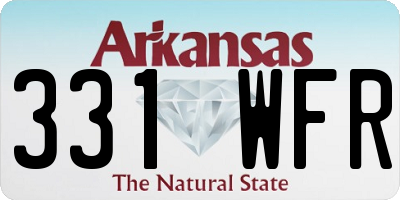 AR license plate 331WFR