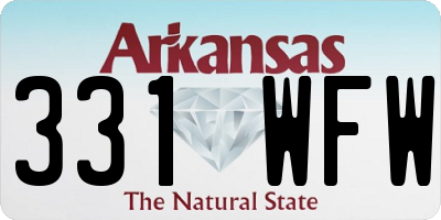AR license plate 331WFW