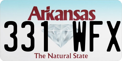 AR license plate 331WFX