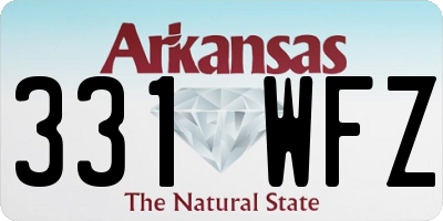 AR license plate 331WFZ