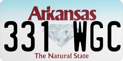 AR license plate 331WGC