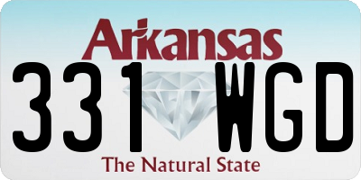 AR license plate 331WGD
