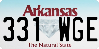 AR license plate 331WGE