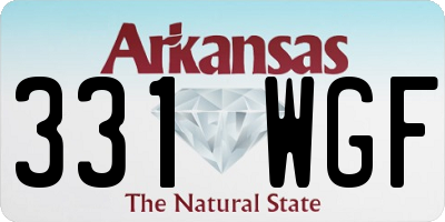 AR license plate 331WGF