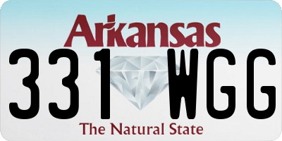 AR license plate 331WGG