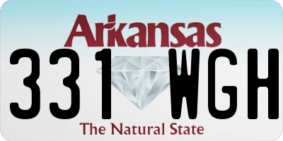 AR license plate 331WGH