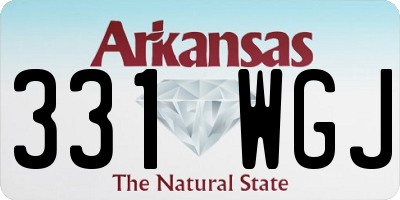 AR license plate 331WGJ