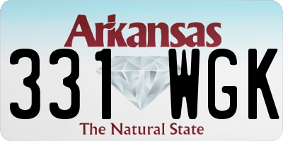 AR license plate 331WGK