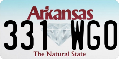 AR license plate 331WGO