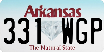 AR license plate 331WGP