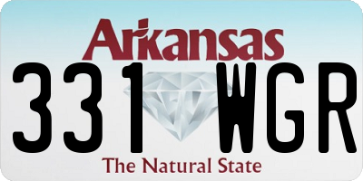 AR license plate 331WGR