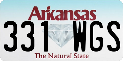 AR license plate 331WGS