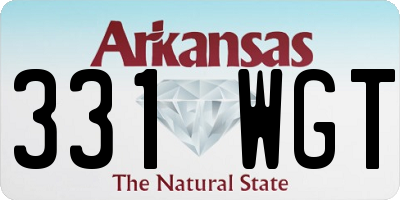 AR license plate 331WGT