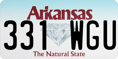 AR license plate 331WGU