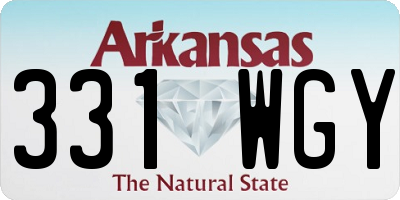 AR license plate 331WGY