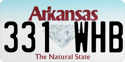 AR license plate 331WHB