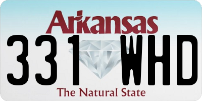 AR license plate 331WHD