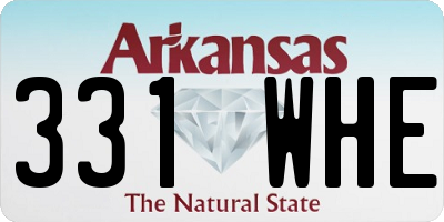 AR license plate 331WHE