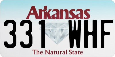 AR license plate 331WHF