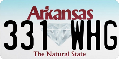 AR license plate 331WHG