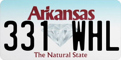 AR license plate 331WHL