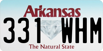 AR license plate 331WHM