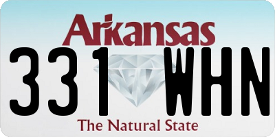 AR license plate 331WHN