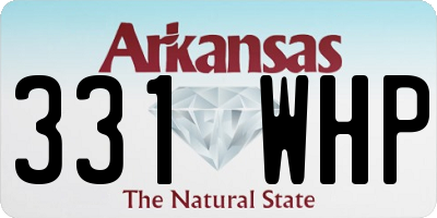 AR license plate 331WHP