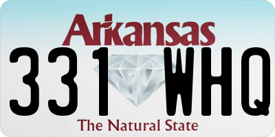 AR license plate 331WHQ