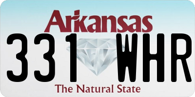 AR license plate 331WHR