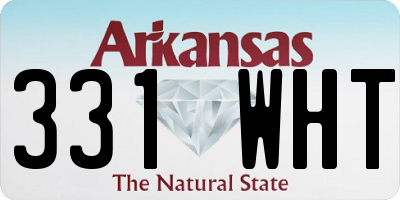 AR license plate 331WHT